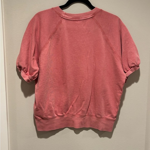 J. Crew Pink Puff Sleeve Sweatshirt Small - Picture 4 of 4